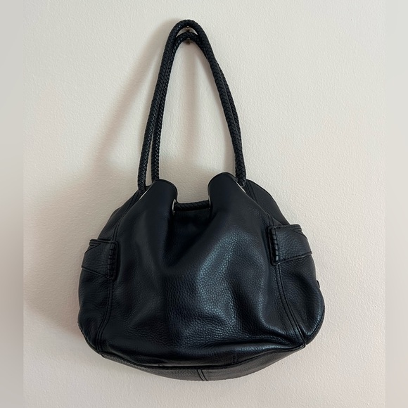 Cole Haan Pebbled Leather Shoulder Bag, Black - Picture 4 of 14